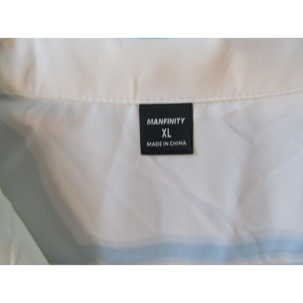 Manfinity Two Piece Set Mens XL White Camp Collar Shirt and Shorts Co-ord - Picture 3 of 10